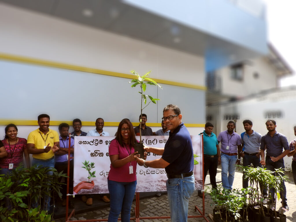 Handing over King Coconuts & Pomegranates to Apeksha Hospital Healthcare Consulting program
