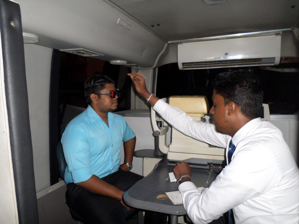 Eye Camp for staff Members conducted by Vision Care
