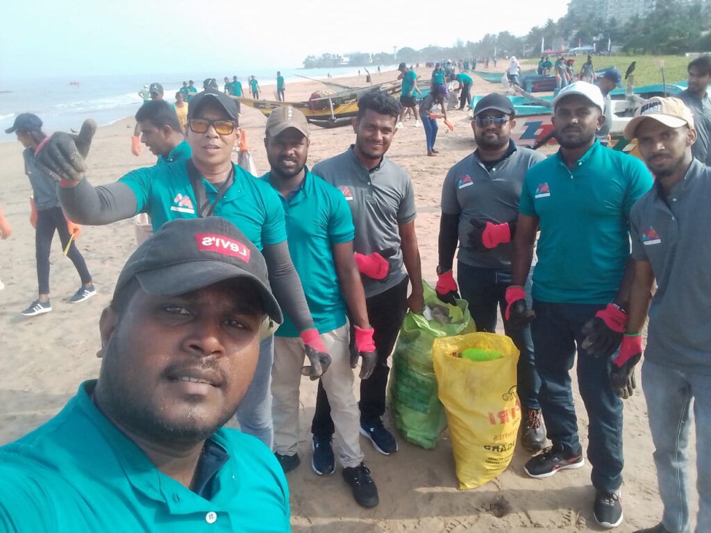 Mount Lavinia Beach clean-up.