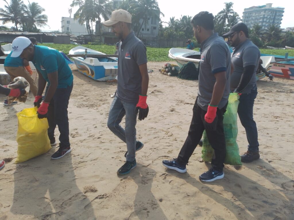 Mount Lavinia Beach clean-up.