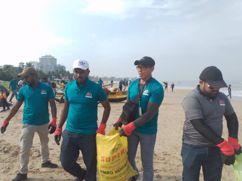 Mount Lavinia Beach clean-up.