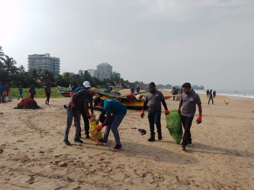 Mount Lavinia Beach clean-up.