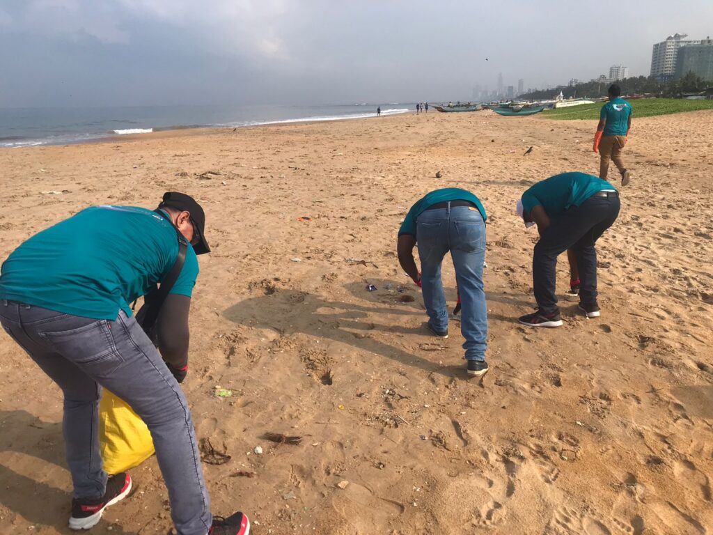 Mount Lavinia Beach clean-up.