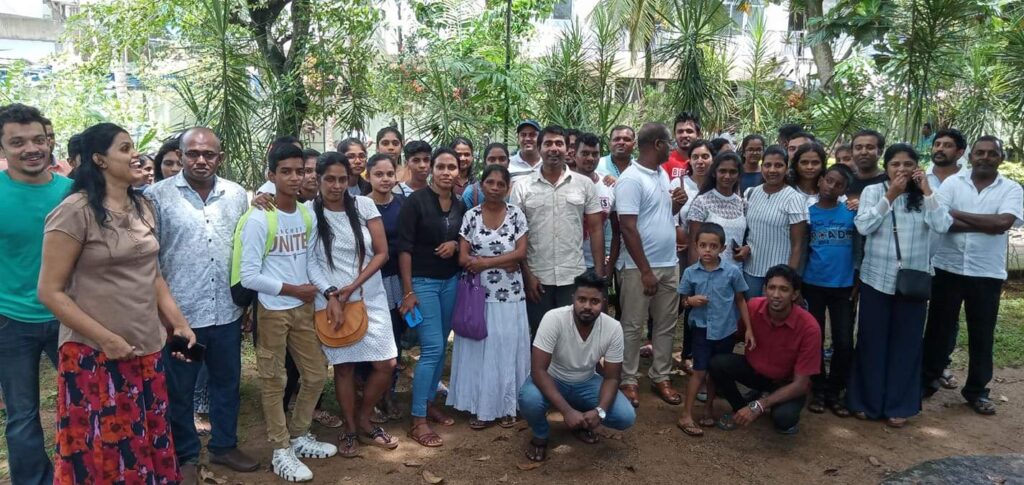 Handing over King Coconuts & Pomegranates to Apeksha Hospital Healthcare Consulting program